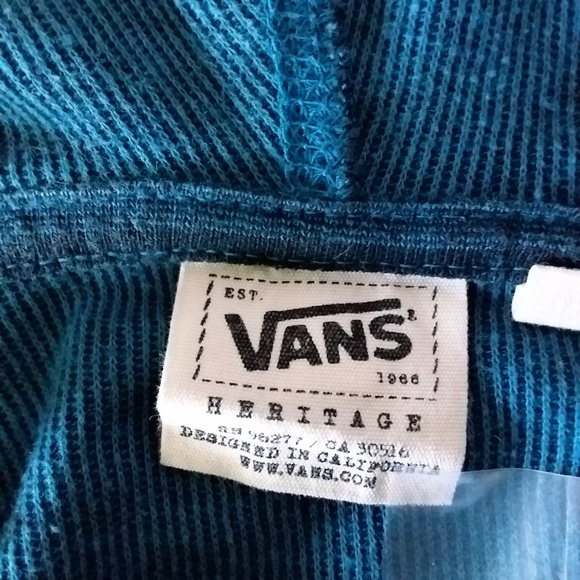 Black & Blue Long Sleeved, Hooded Pullover - Picture 6 of 8